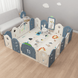 Playpen Magic Forest Blue 205&times;205&times;62 cm + easel + built-in basketball hoop